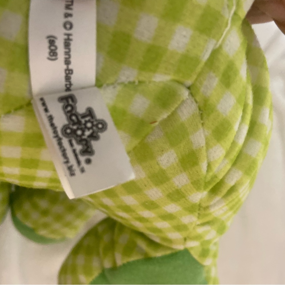 Scooby Doo Plush Toy Factory Green Plaid Checkered Stuffed Toy Hanna Barbera - Picture 7 of 8